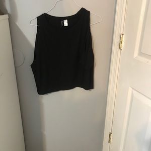 Black shirt with the shoulders cut out